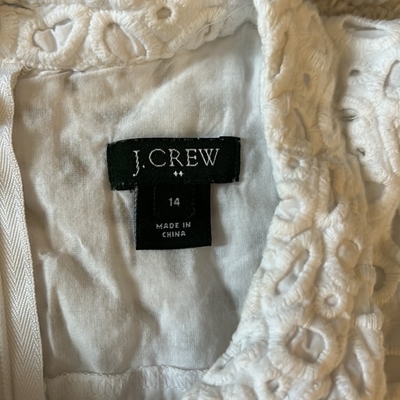 J Crew size 14 Lined Embroidered Tank - Picture 3 of 9